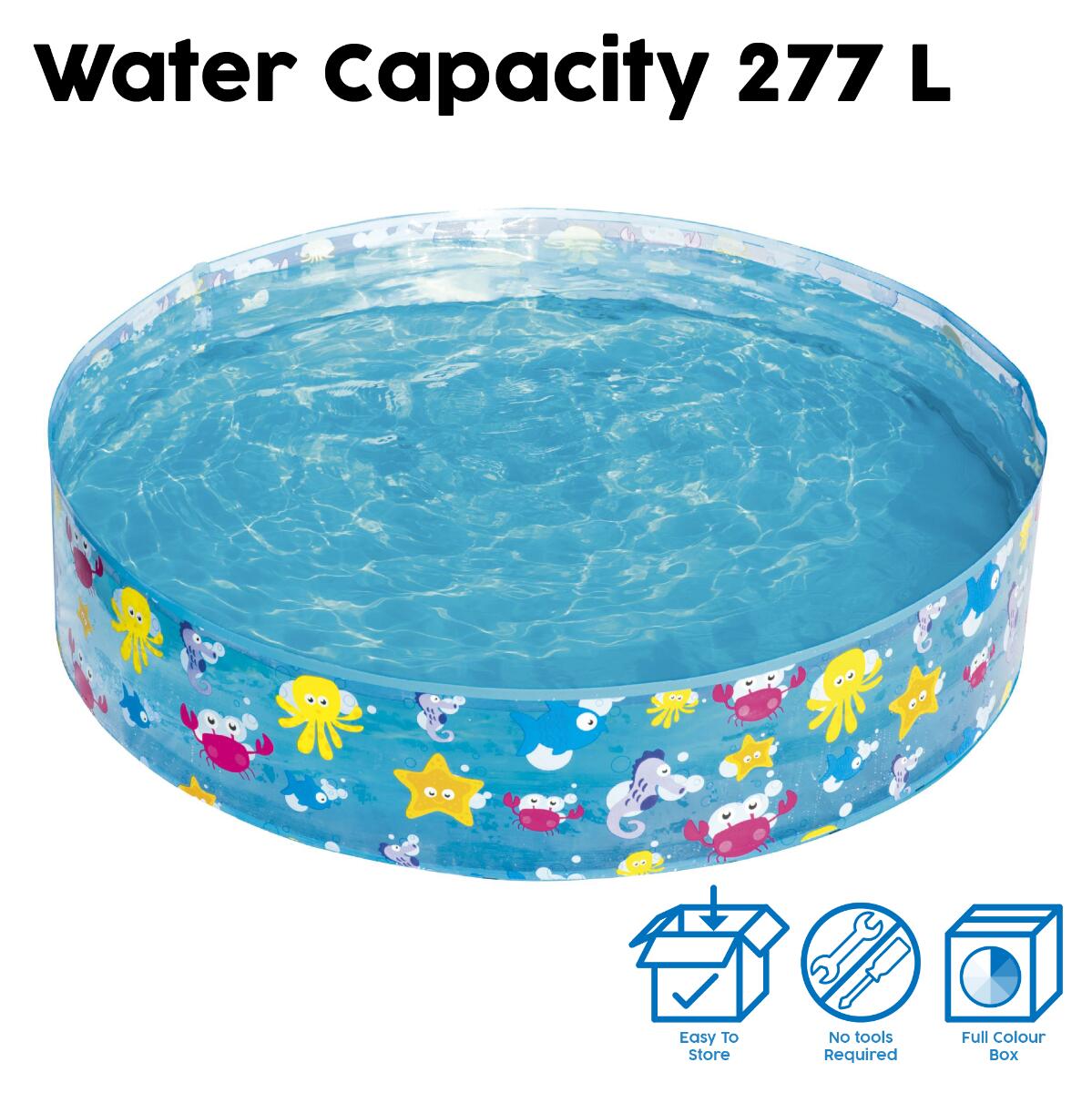 Beco Bestway Fill and Fun Childrens Paddling Pool - 1.2m diameter 6/7