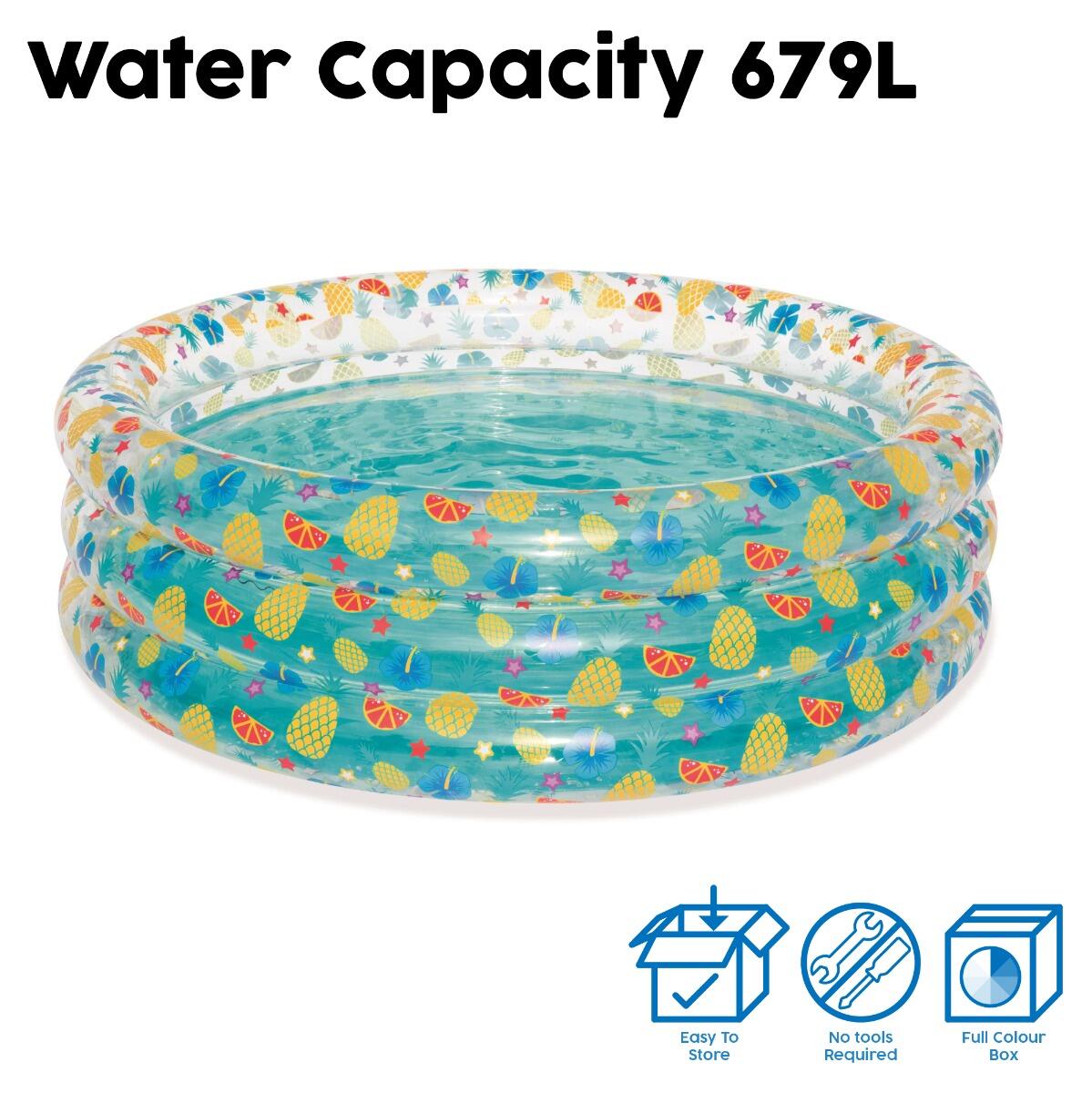 Piscina Insuflável - Bestway Transparent Tropical Play 170x53 cm 6/6