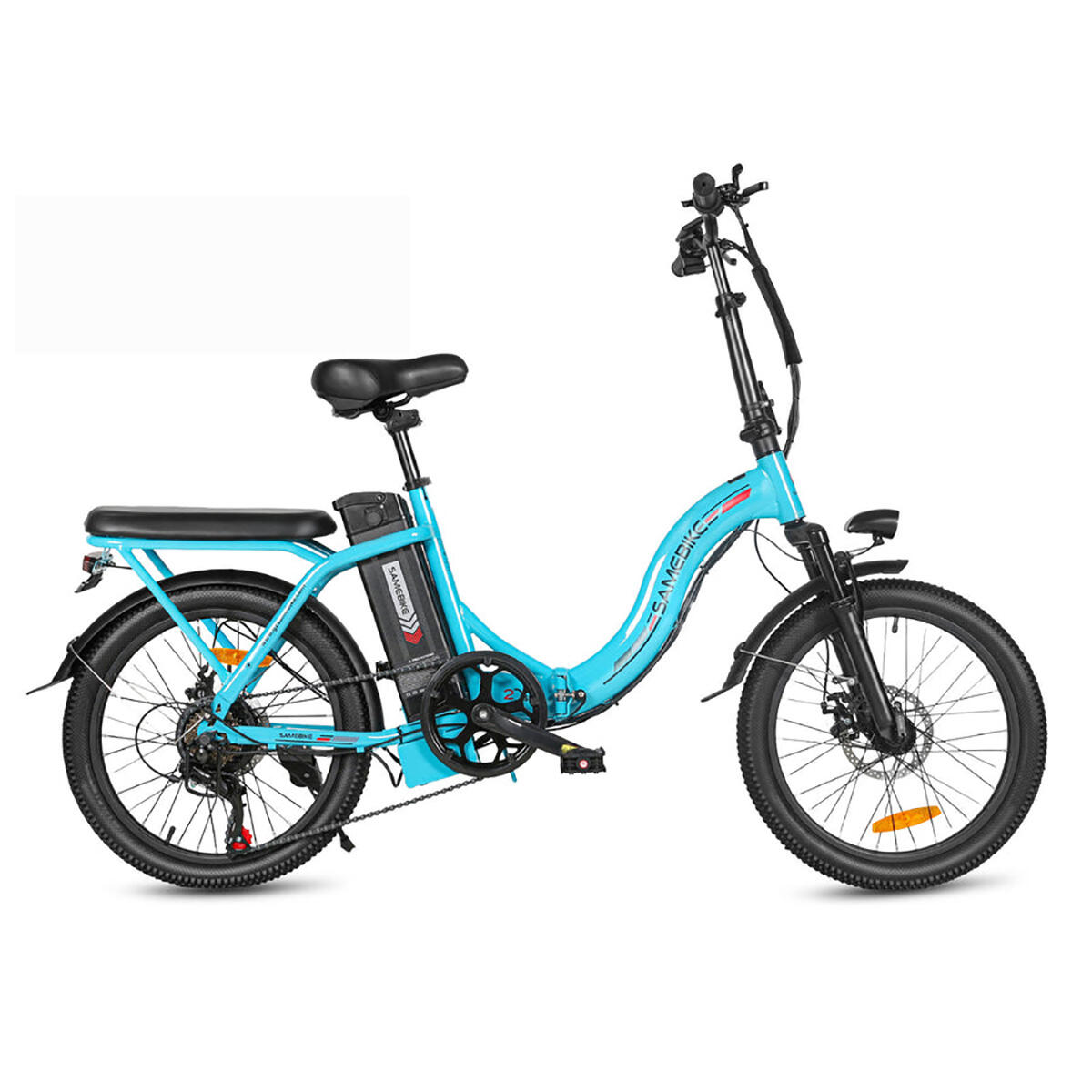 Samebike - Vélo Électrique Pliable Cy20 36v-12ah (432wh) - Roue 20x2.35 - Vélo Pliant - Bleu - Taille Unique - Decathlon