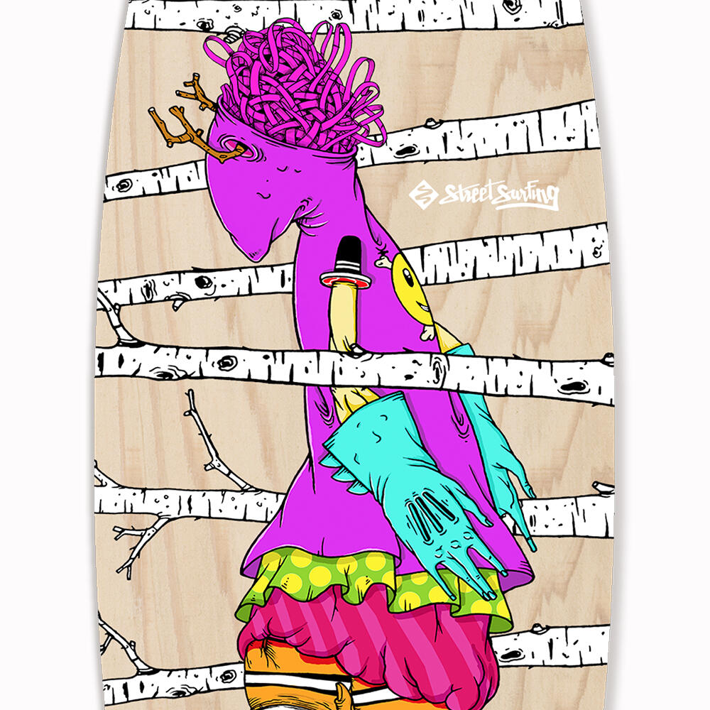 Skate Pintail 40'' Artist Wood Straat Surfen 2/2