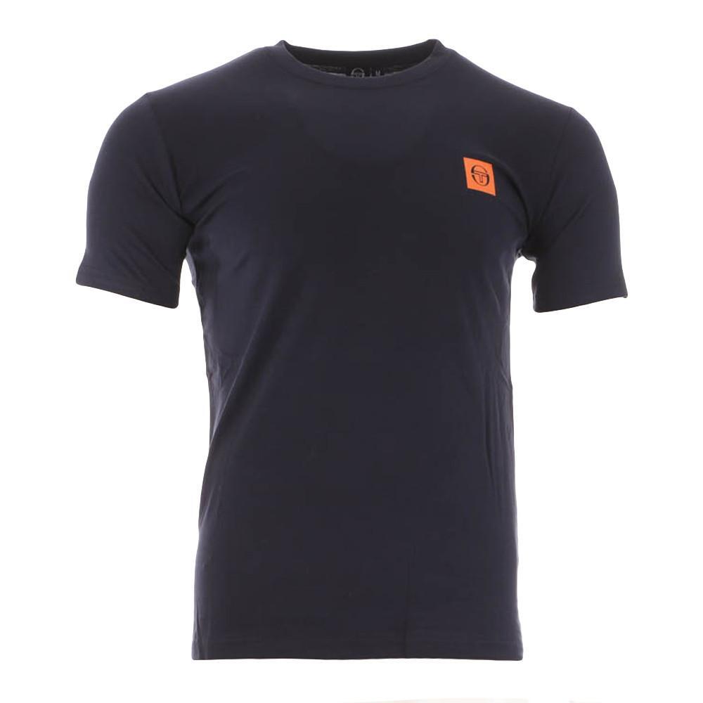 T-shirt Marine/Orange Homme Sergio Tacchini Squared 1/2
