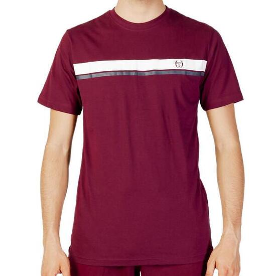 T-shirt Bordeaux Homme Sergio Tacchini Stripe A