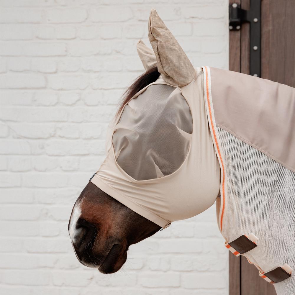 Fly mask slim fit pony beige 3/5
