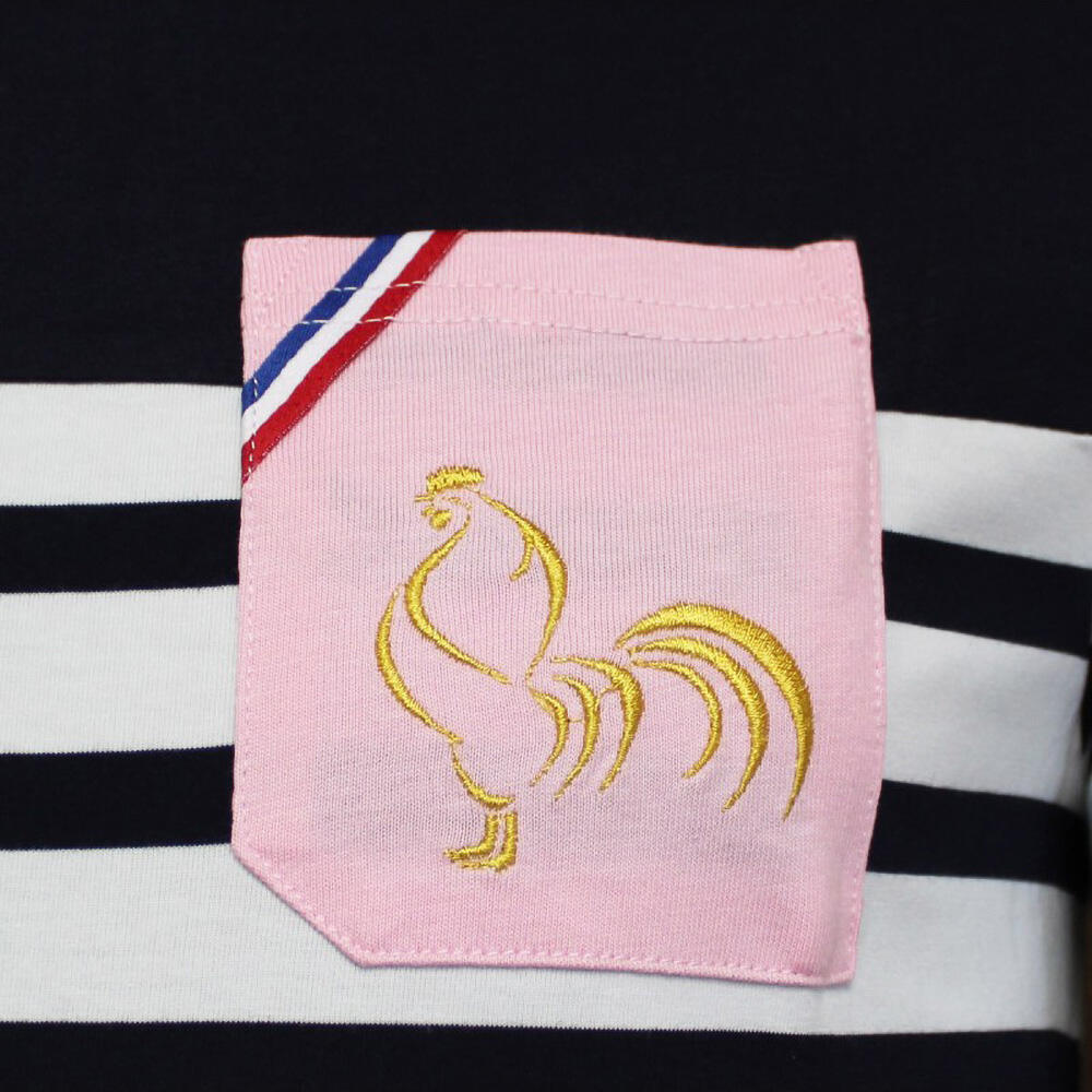 T-shirt Marinière La Vie En Rose Religion Rugby 3/4