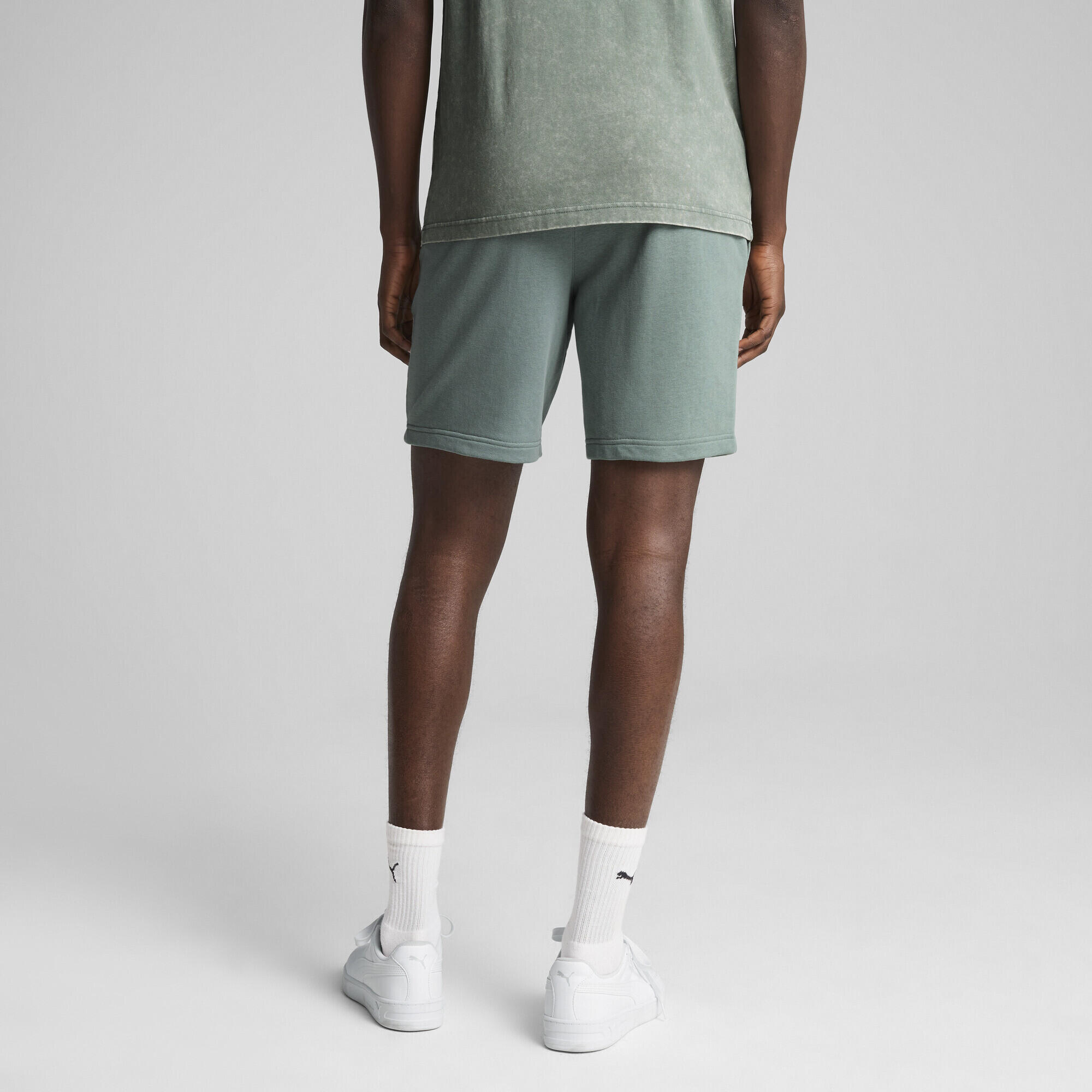 Calções corrida Homem cintura elástica Class 8" Shorts PUMA Green Moon 3/7