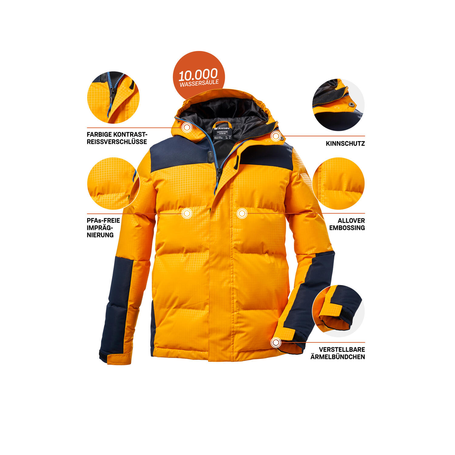 Jungen, Kinder Steppjacke KOW 31 6/7