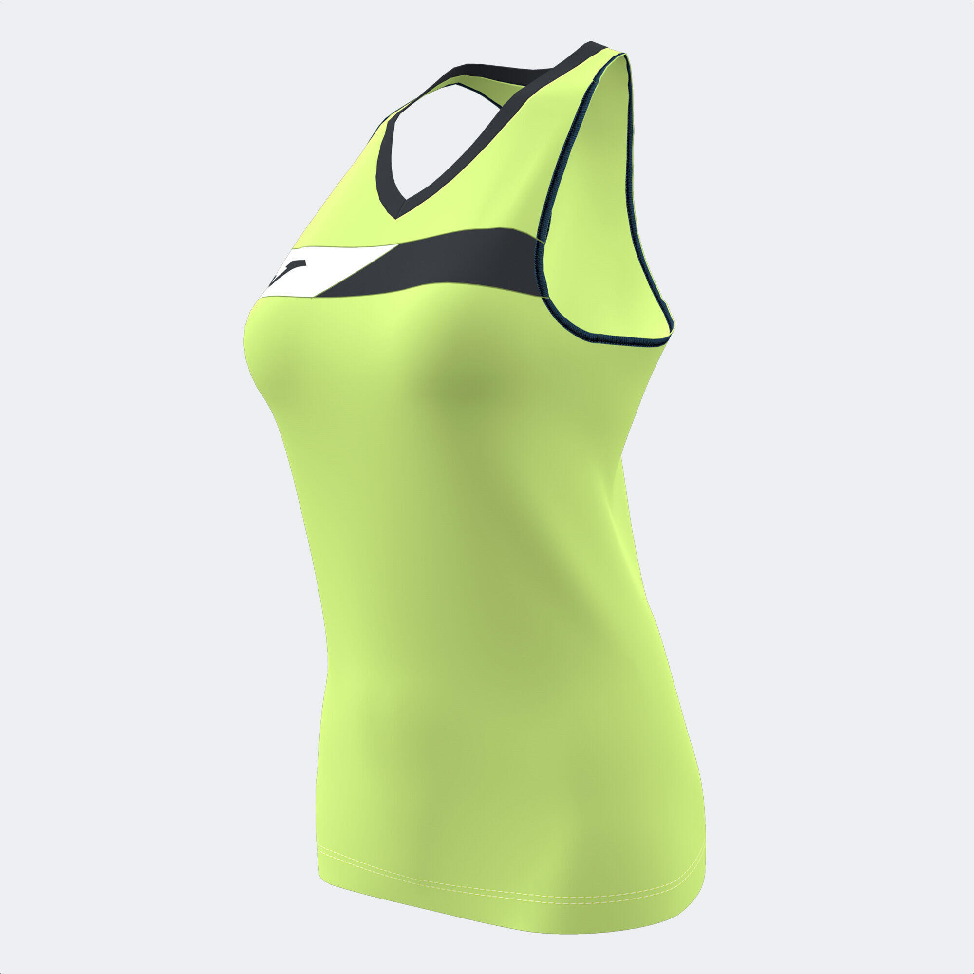 Débardeur Sans Manches Padel Femme Joma Court Vert Citron 2/4