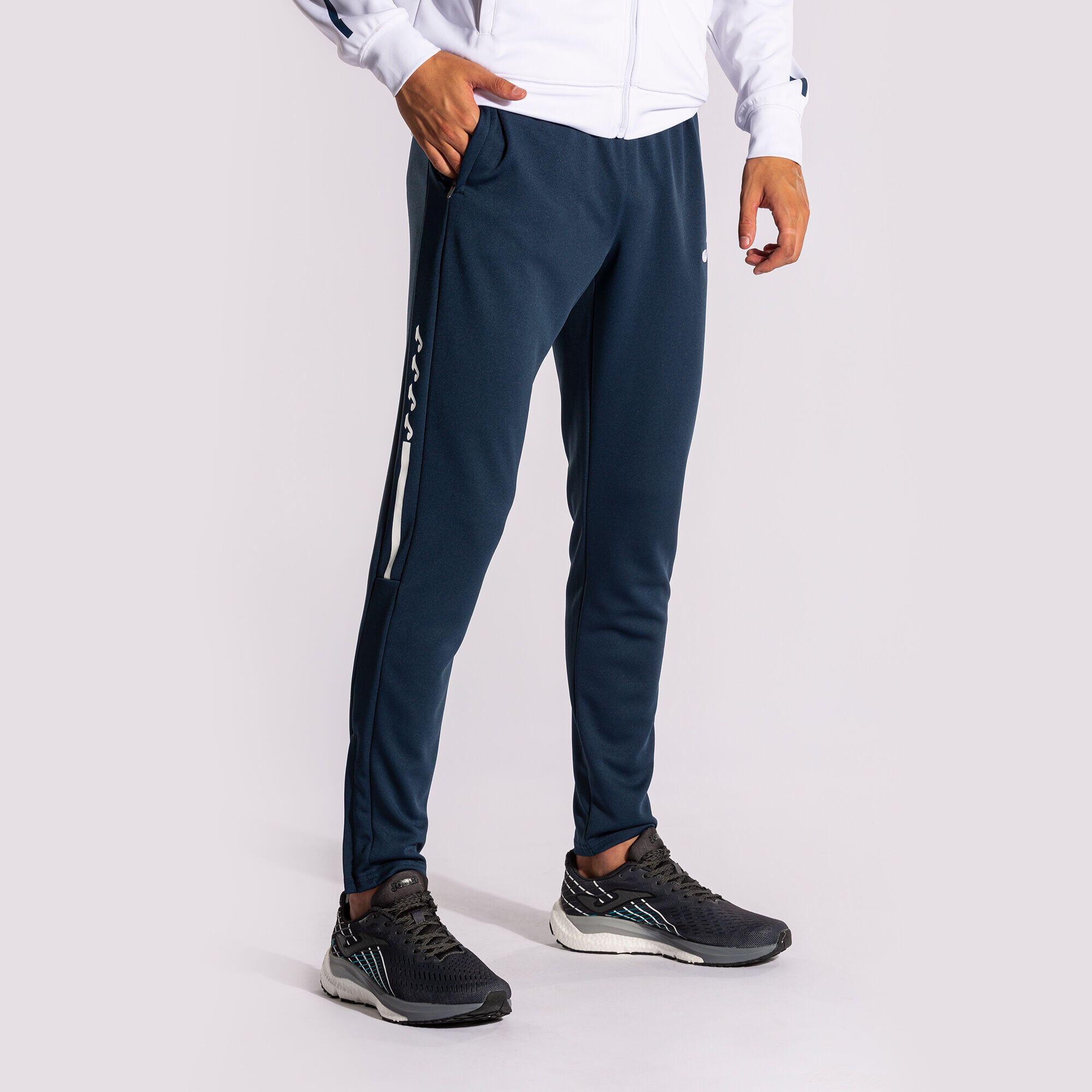 Pantalón Largo Fútbol Niños Joma Eco Supernova Marino 3/7