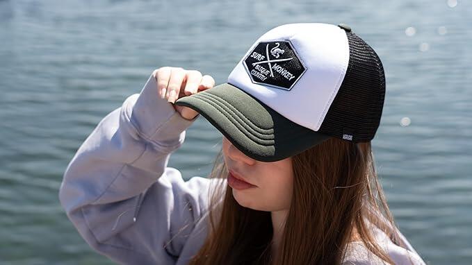 Casquette Trucker maille - Rembourrée / Adulte / Taille unique (Olive/Noir) 3/5