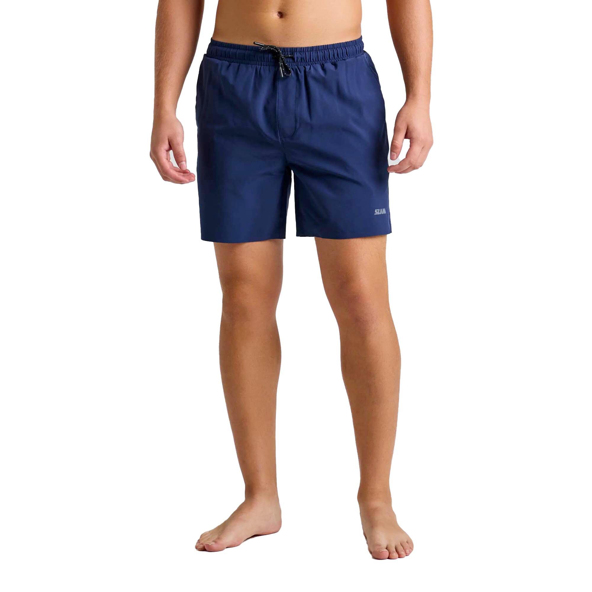Slam - Boxer De Natation Court Slam Tech Board Adulte - Bas De Maillot De Bain - Bleu - 48 Xl - Decathlon