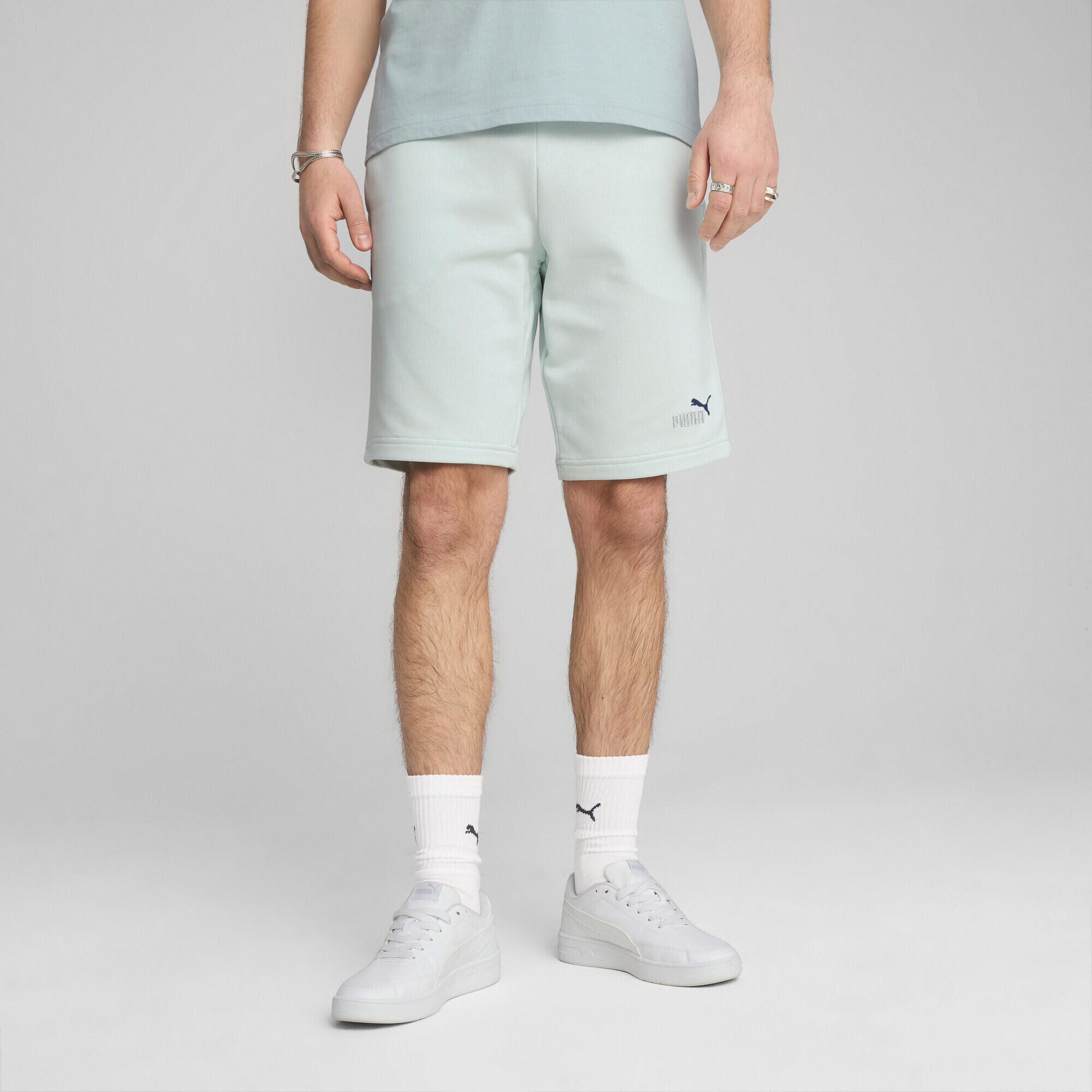 Shorts Essentials con logo N. 1 bicolore da 10" da uomo PUMA Peaceful Blue 2/7