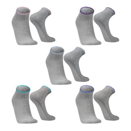Sneaker-Socken für Alltag & Sport Atmungsaktive Herren- & Damensocken 5er-Pack