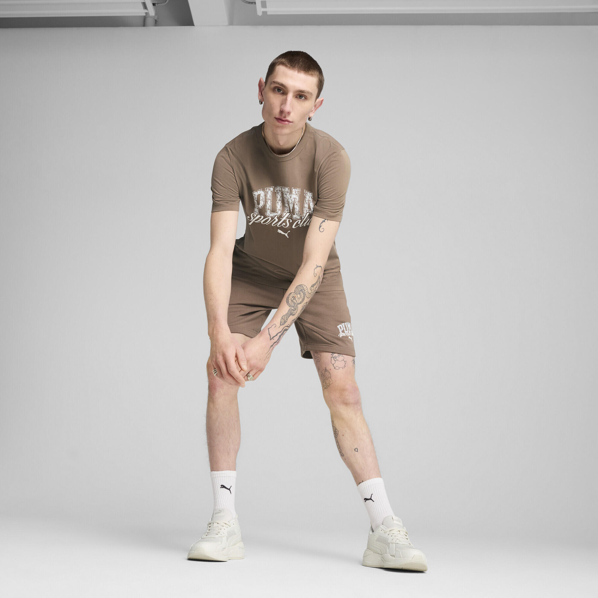 Shorts PUMA Class da 8" da uomo PUMA Totally Taupe Brown 4/7