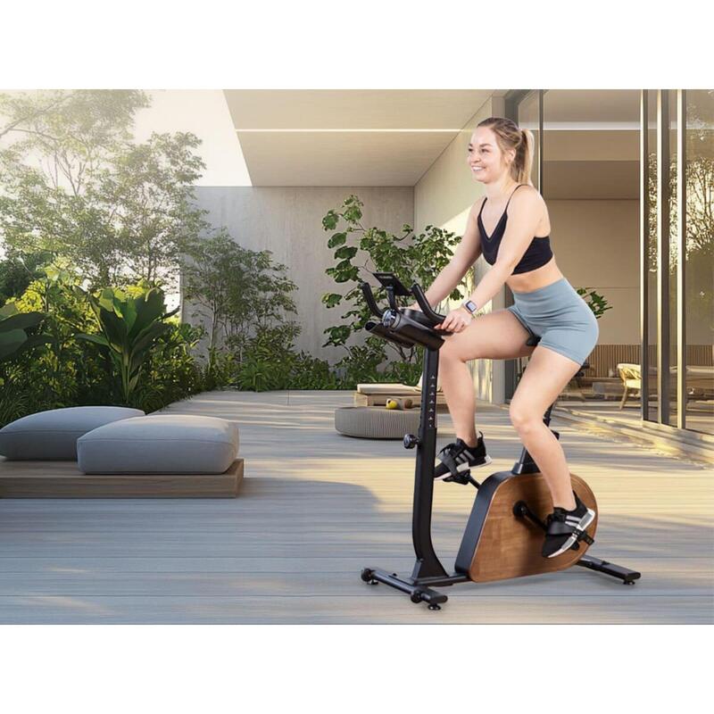 Vélo d'appartement autoalimenté connecté - Trevek P12-G - Inertie 12 kg