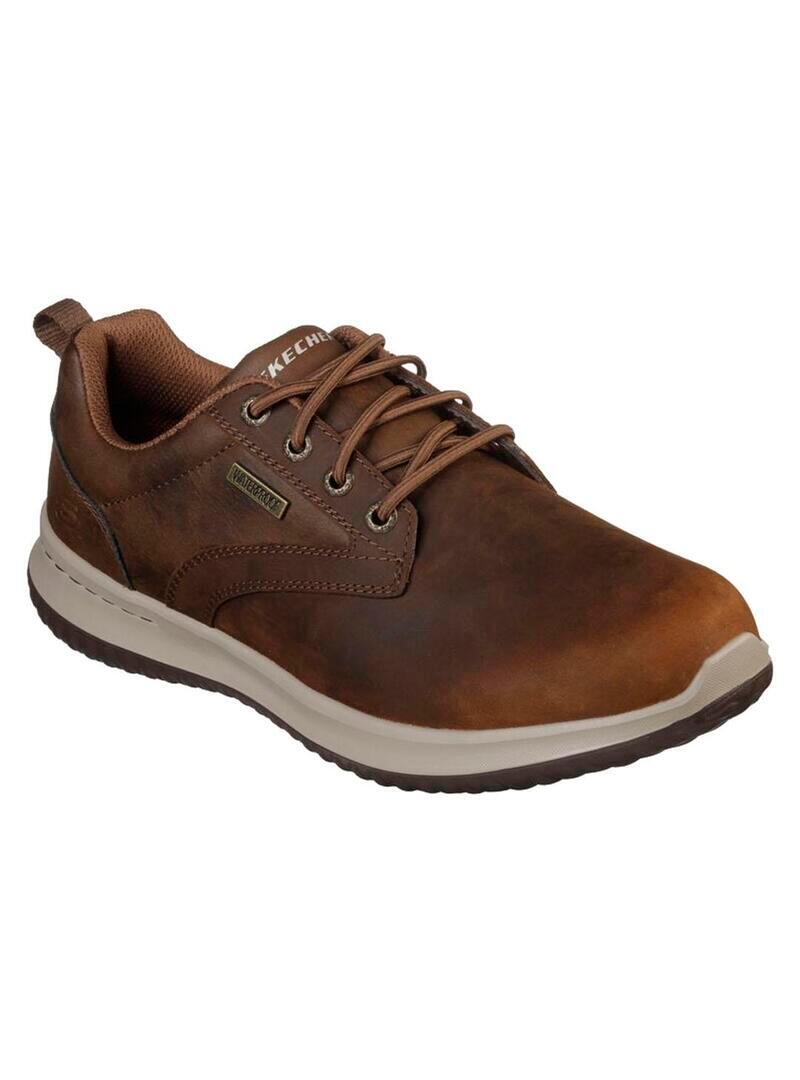 zapatos para Hombre Skechers Delson  Marrón 4/5