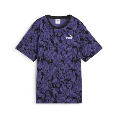 ESS NATURE 2.0 Relaxed AOP T-Shirt Damen PUMA Alpine Snow White
