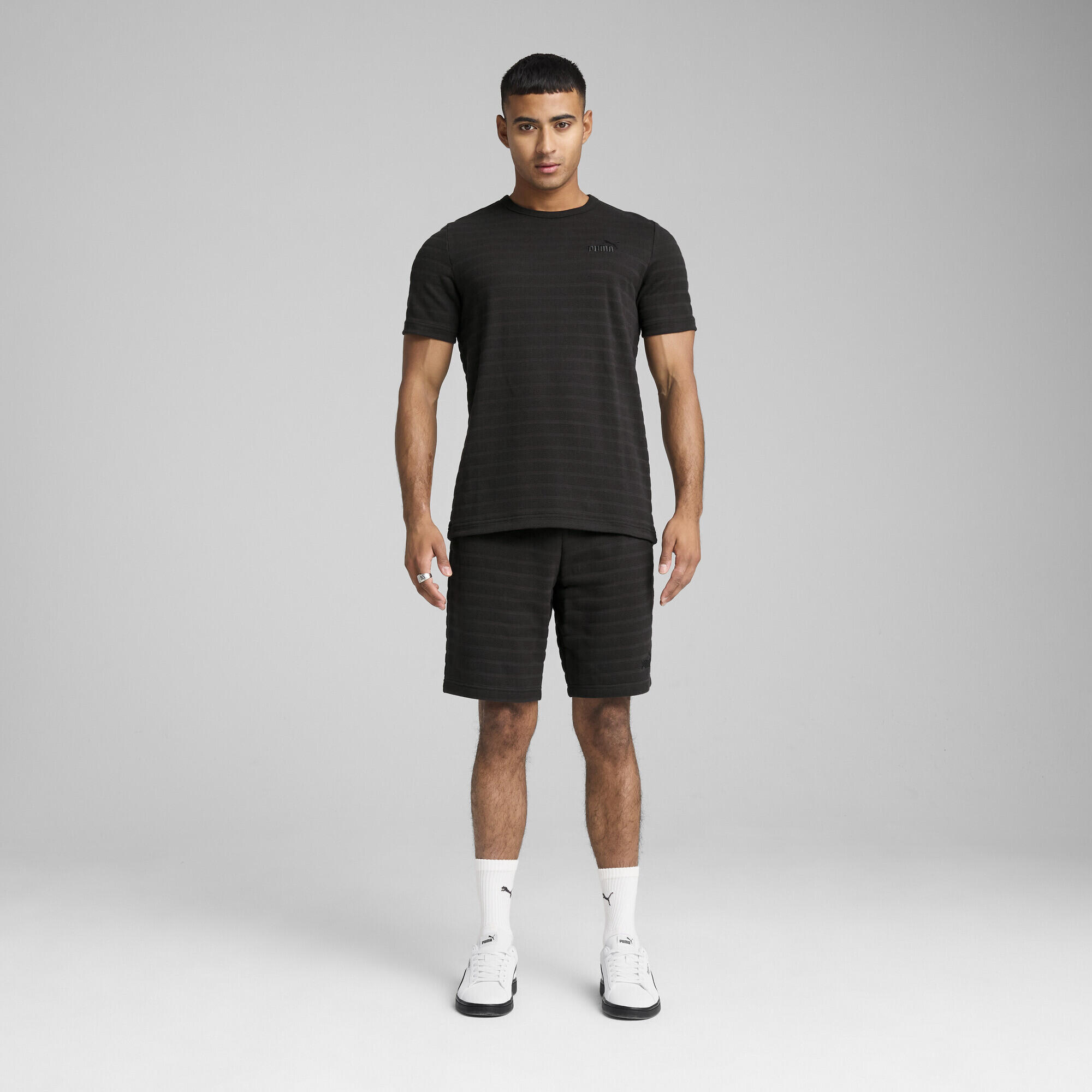 T-shirt structuré Essentials Elevated PUMA Black 5/7