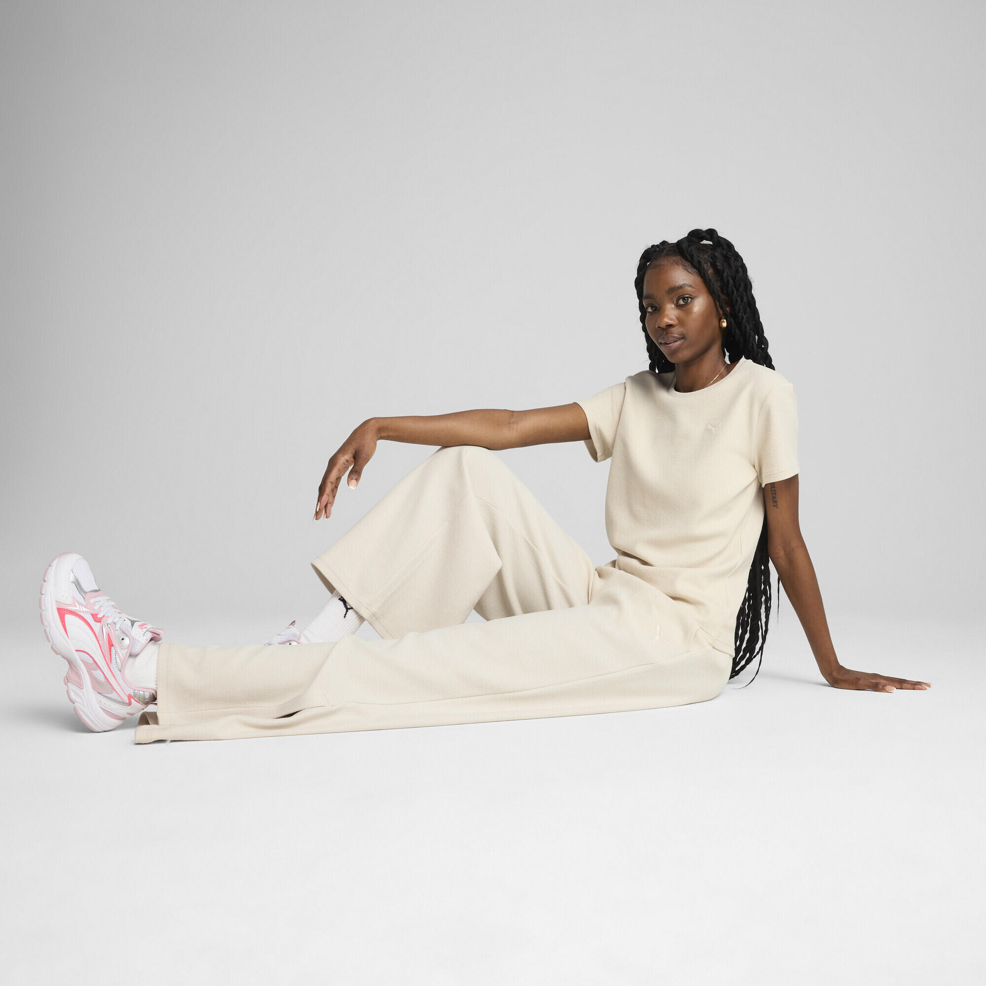 Camiseta Mulher Texturizada Her PUMA Alpine Snow White 4/7