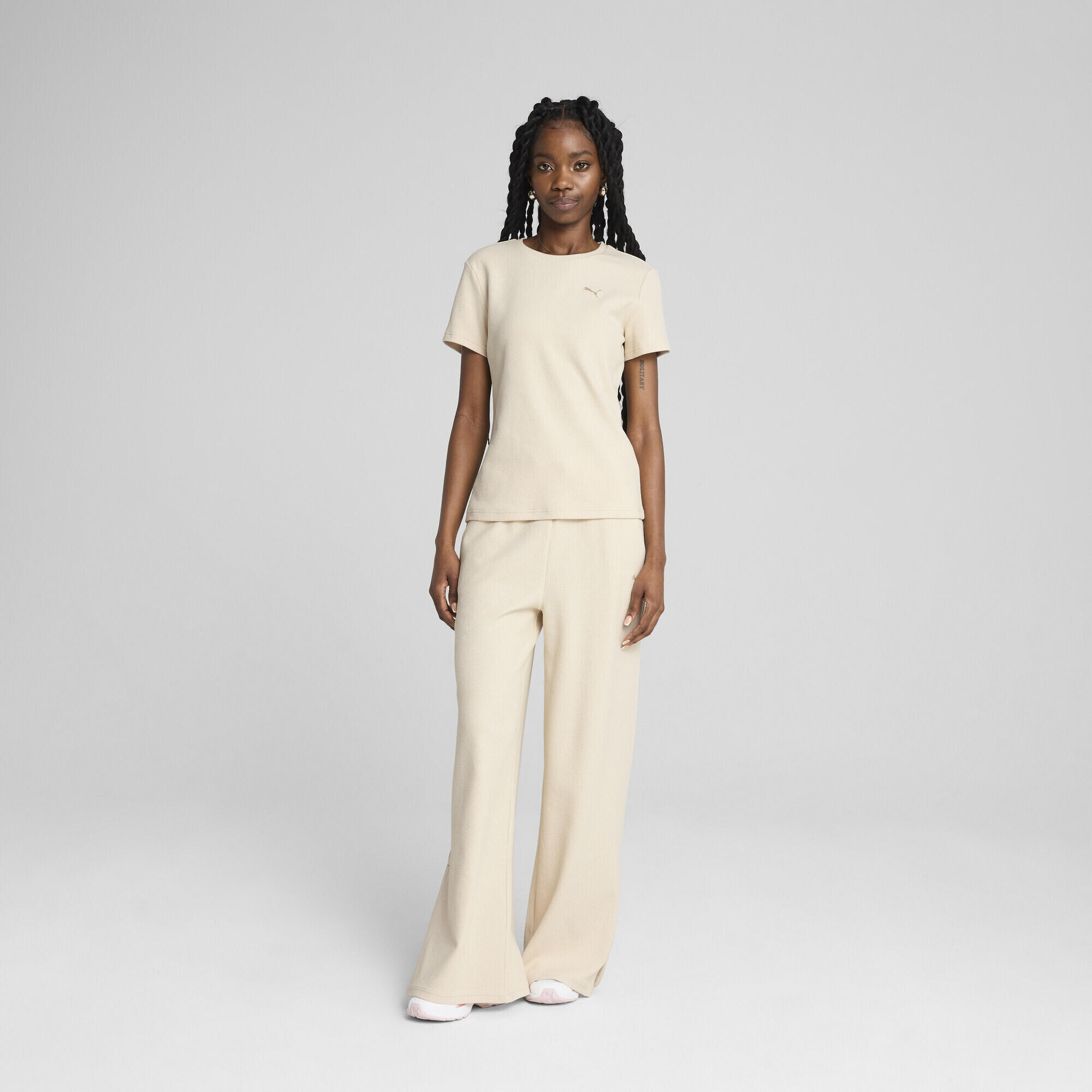 Camiseta Mulher Texturizada Her PUMA Alpine Snow White 5/7