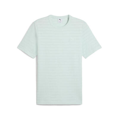 Essentials elevated gestructureerd t-shirt puma peaceful blue