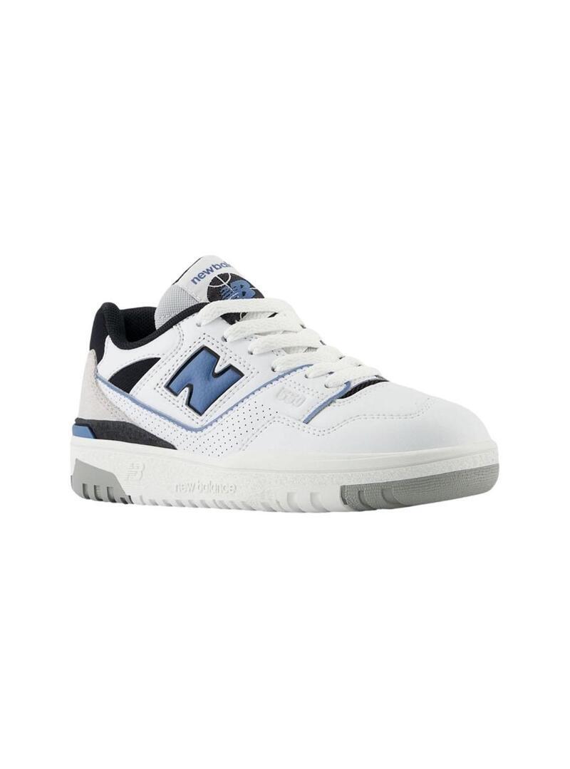 Zapatilla para Niño New balance 550 Blanco 3/4