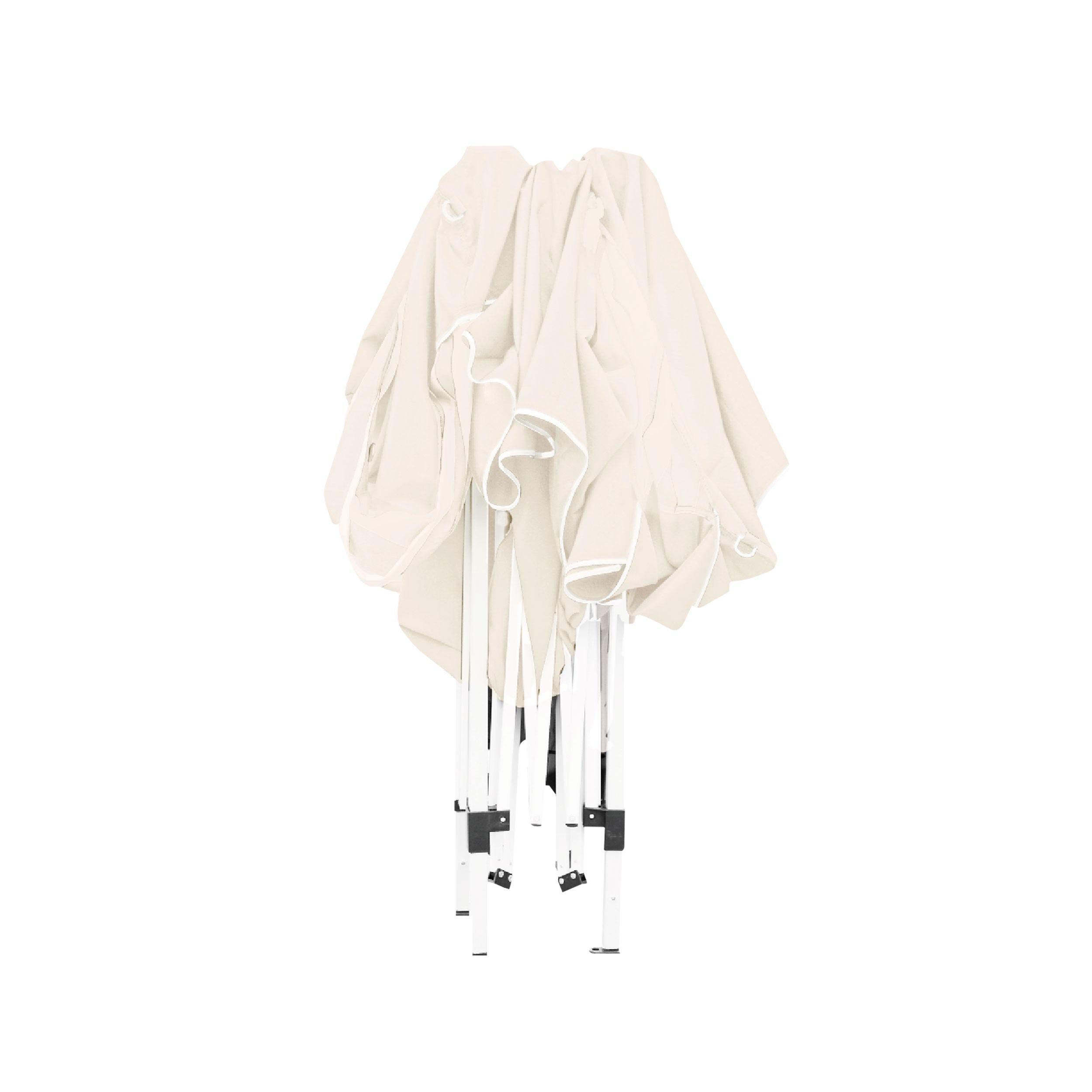 Carpa Plegable 3x3 m Classic Beige – Resistente al Agua - Vientos, Piquetas 5/7