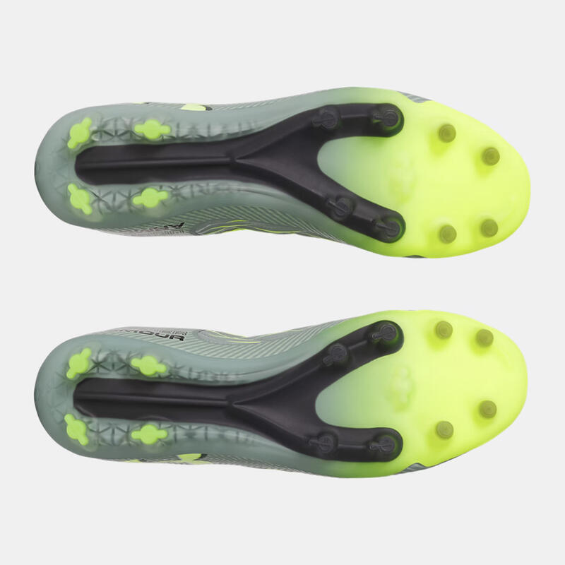 Ghete de fotbal UA Magnetico Elite 4 FG Verde Silice