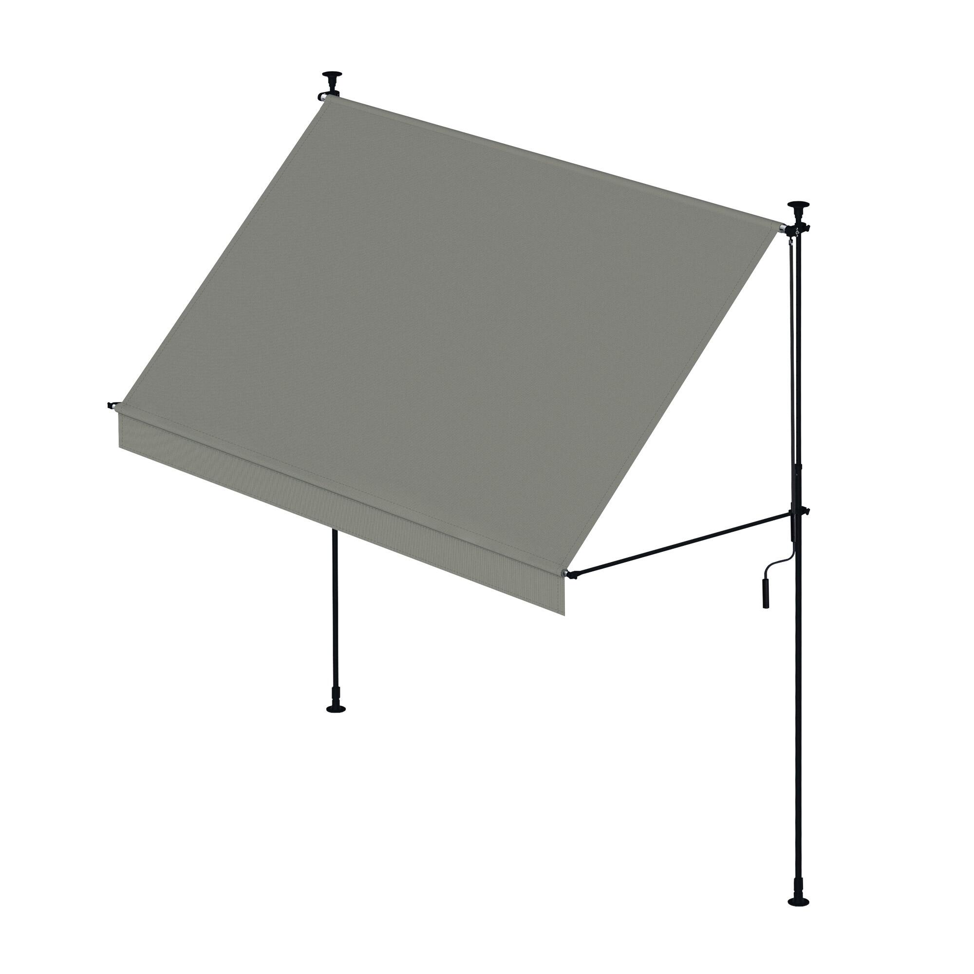 SMARTSUN Wasabi - Tende da Sole da Esterno per Terrazzo Cityline Griggio - 3x1,2m