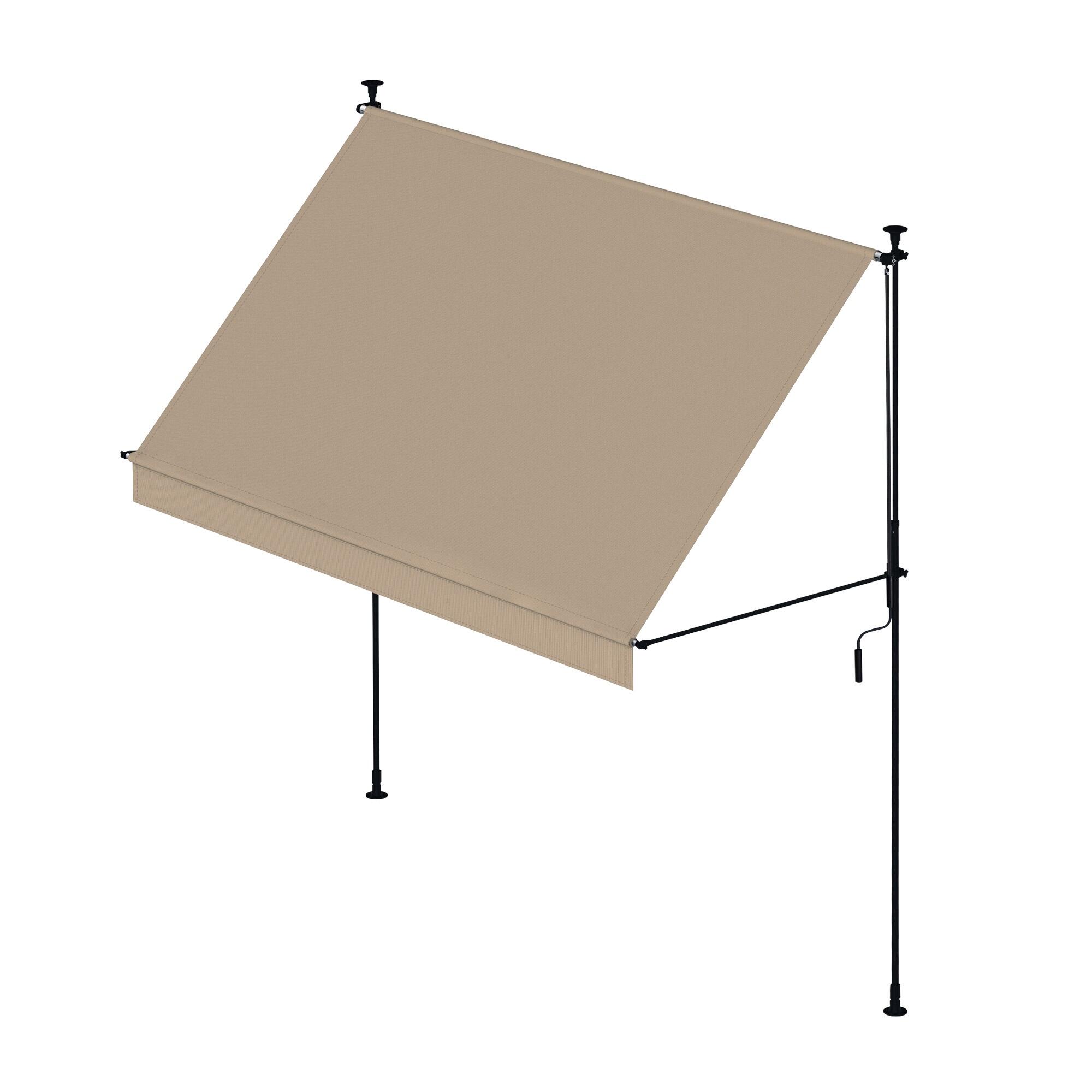 Klemluifel 300 cm, luifel zonder boren met handslinger, UV