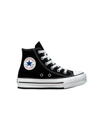 Scarpe da ginnastica per bambina Converse All star lift platform nere