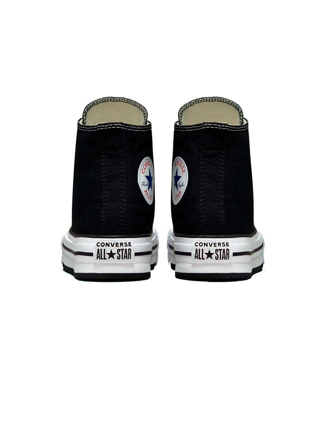 Sneakers pour fille Converse All star lift platform Noir 3/6