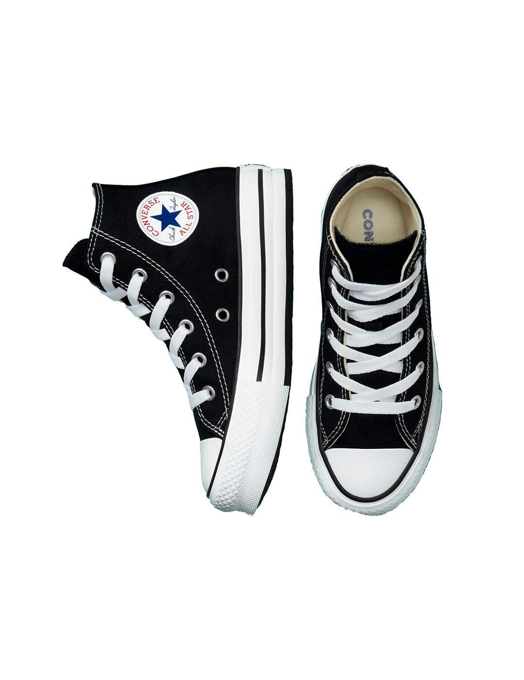 Sneakers pour fille Converse All star lift platform Noir 4/6