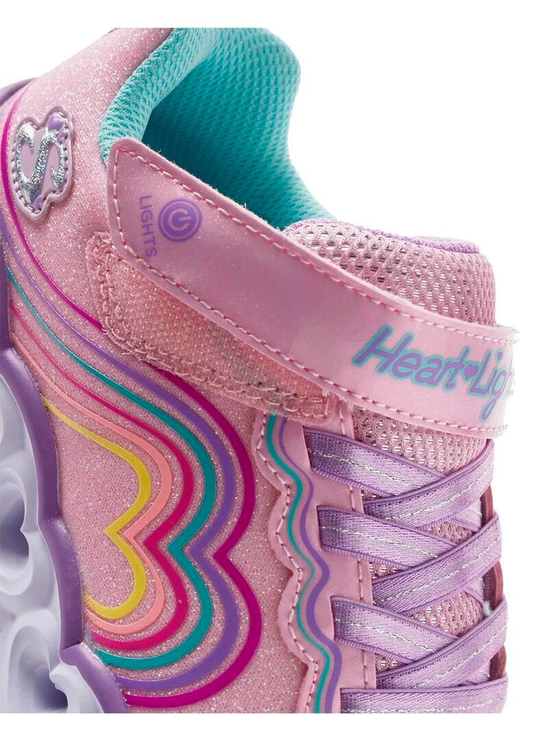 Tênis para Meninas Skechers Heart lights-retro Multicolor 3/7