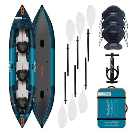 Canoë Kayak Gonflable 3 Places de Randonnée Fond Haute Pression - Azura 415