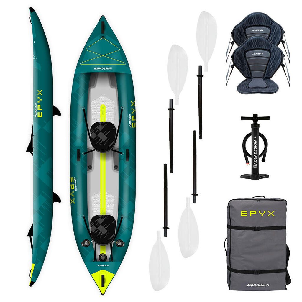 1/2-Person Inflatable Touring Canoe/Kayak - Epyx 380