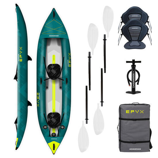 Aufblasbares Kanu/Kajak Trekking 1/2 Personen – Epyx 380