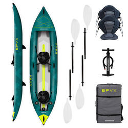 Canoë Kayak gonflable de randonnée 1/2 Places - Epyx 380