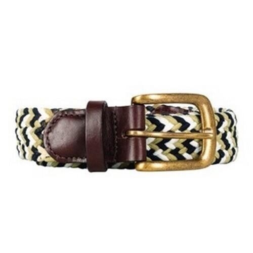 HY Unisex Adult Elastic Woven Belt (Navy/Fossil)