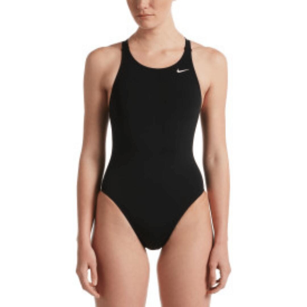 NIKE Nike Damen Badeanzug Hydrastrong Solid Fastback One Piece Schwarz