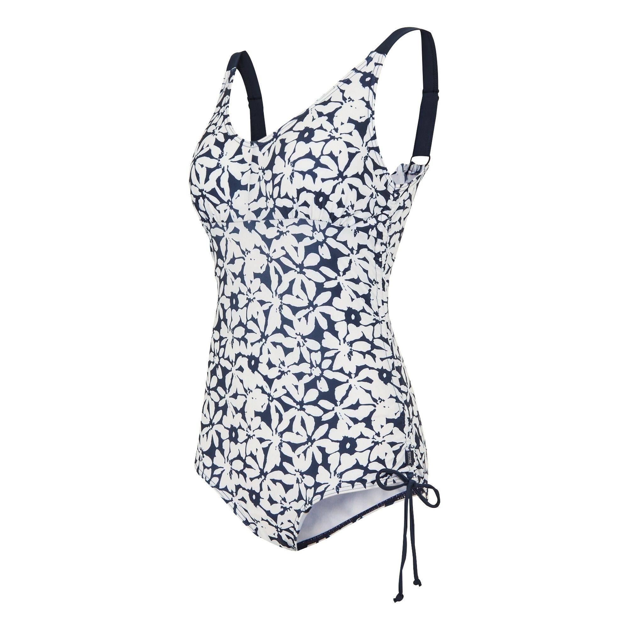 Maillot De Bain 1 Pièce ALINAE Femme (Bleu Marine / Blanc) 3/5