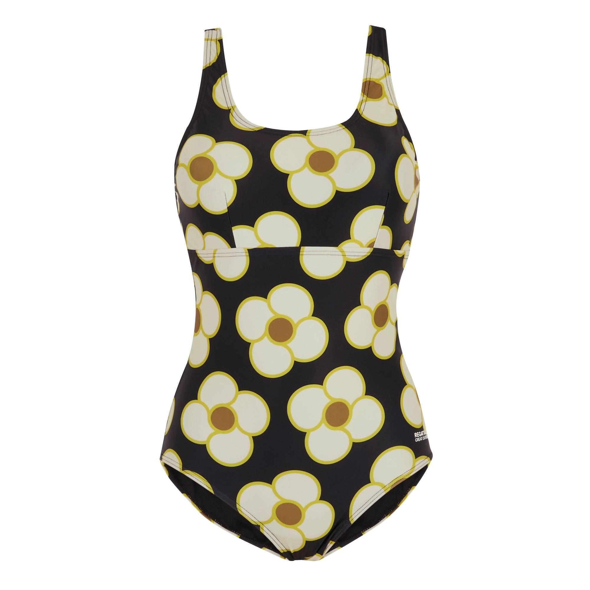 Fato de banho orla kiely spinning flower one piece para senhora/senhora preto
