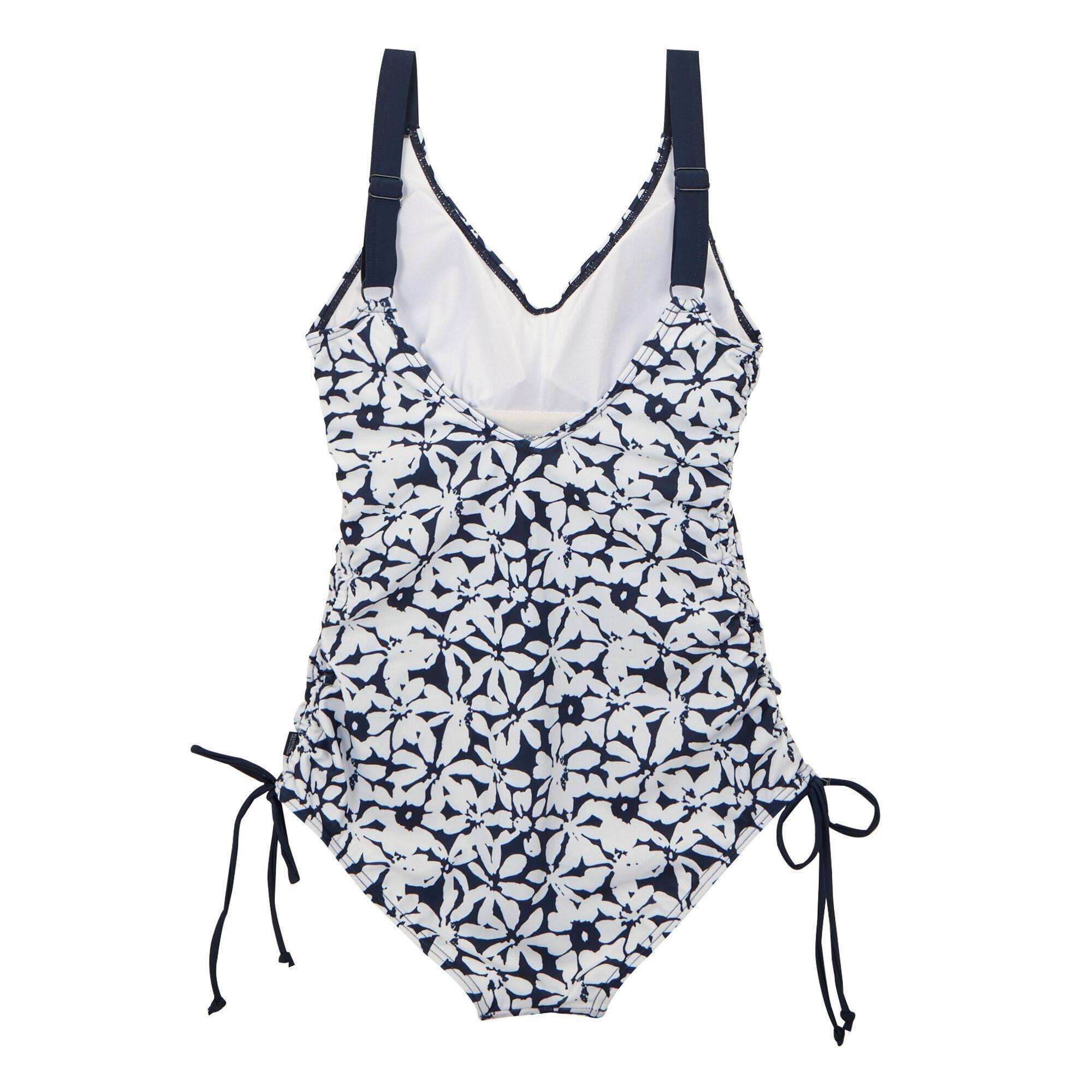 Maillot De Bain 1 Pièce ALINAE Femme (Bleu Marine / Blanc) 2/5