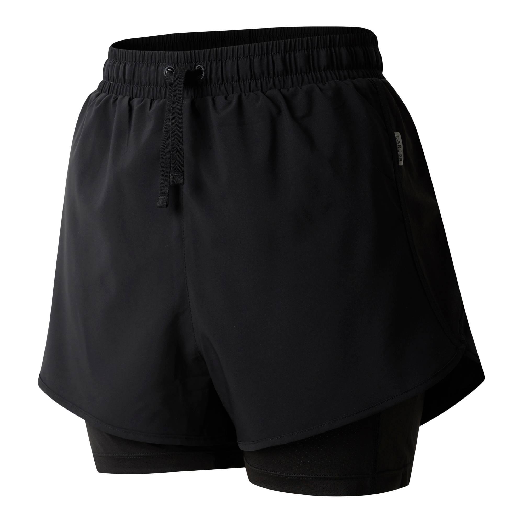 Womens/Ladies Sprint Up II Shorts (Black) 3/4