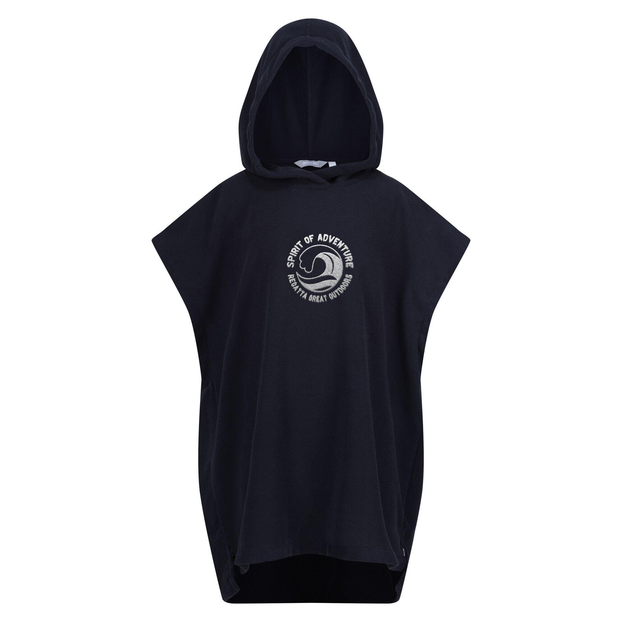 REGATTA Childrens/Kids Spirit Of Adventure Hooded Towel (Navy)