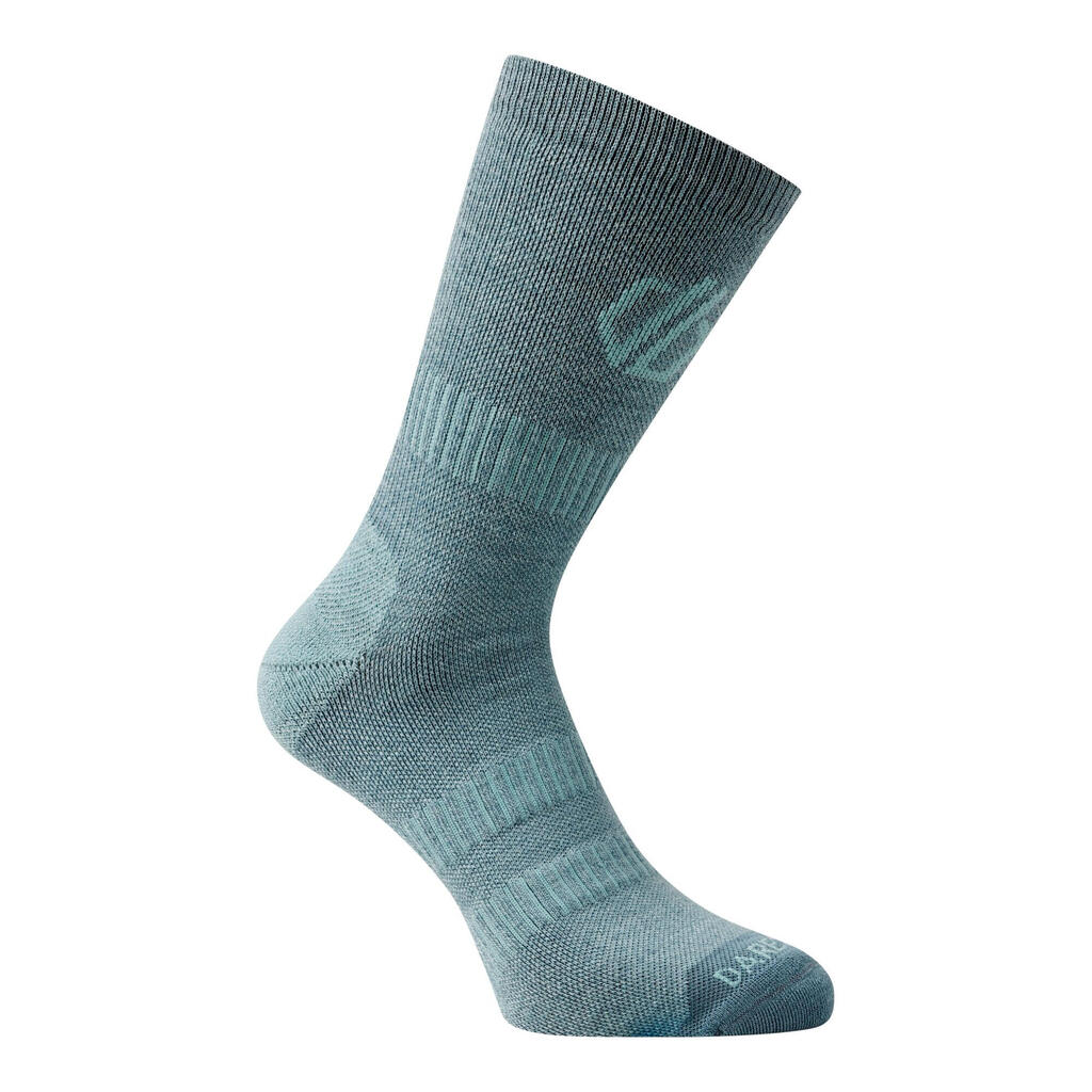 Unisex Adult Merino Wool Walking Socks (Aquifer/Element Grey)