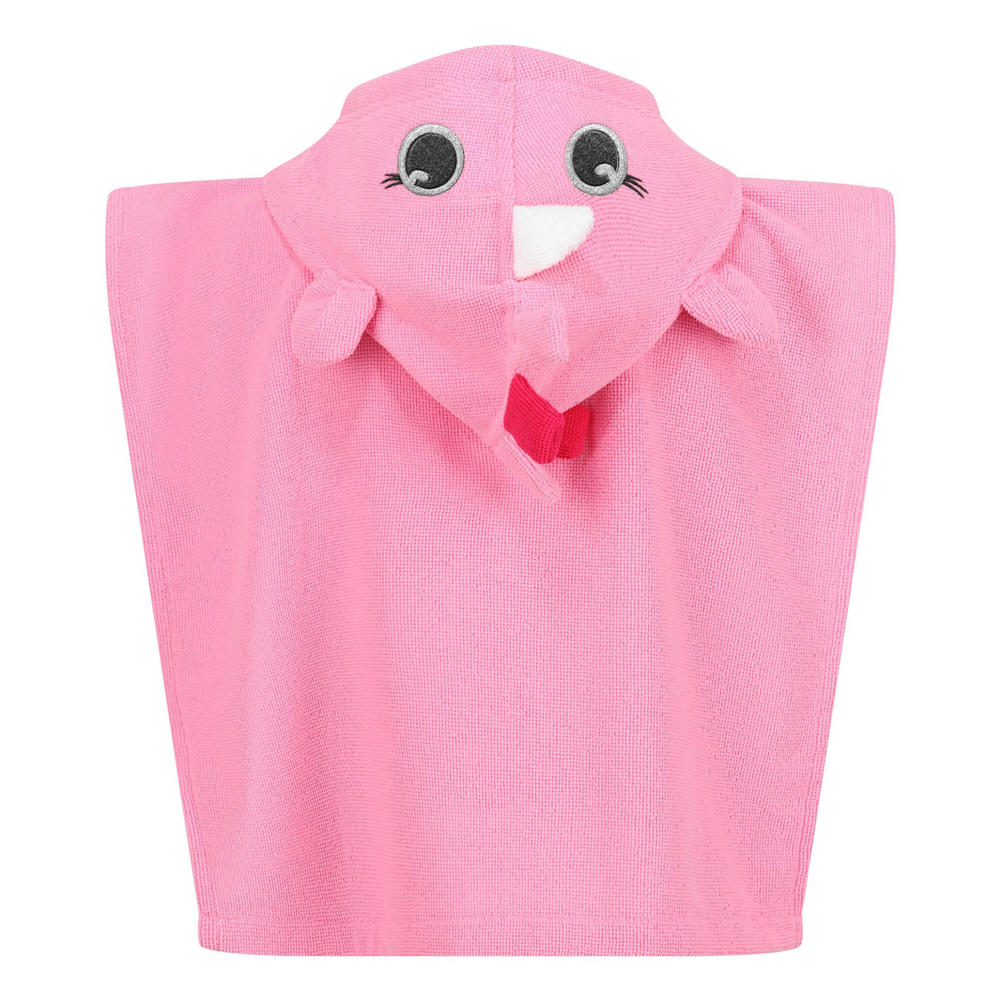 Childrens/Kids Luna The Unicorn Hooded Towel (Sweet Pink) 2/5