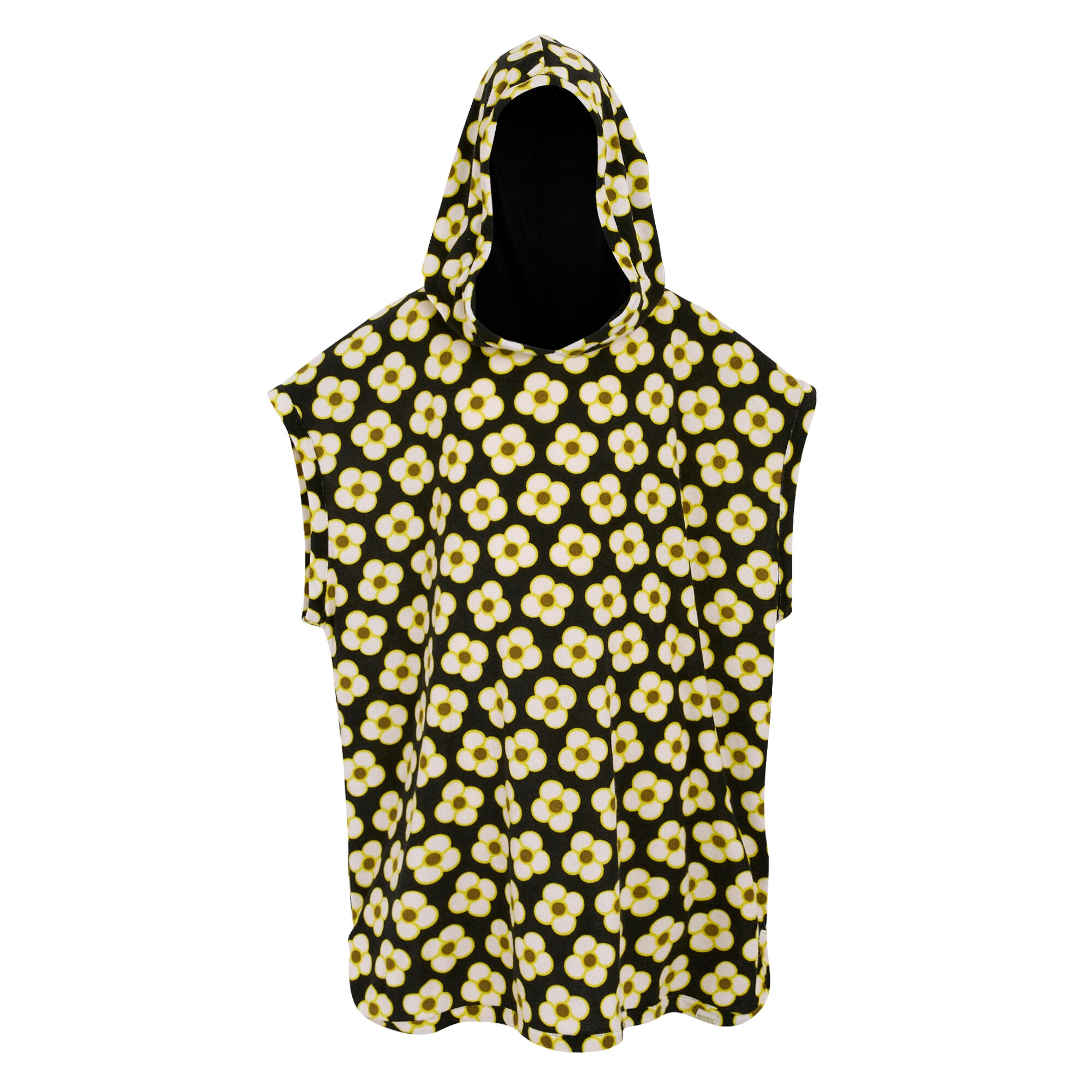 REGATTA Girls Orla Kiely Spinning Flower Towelling Robe (Black)