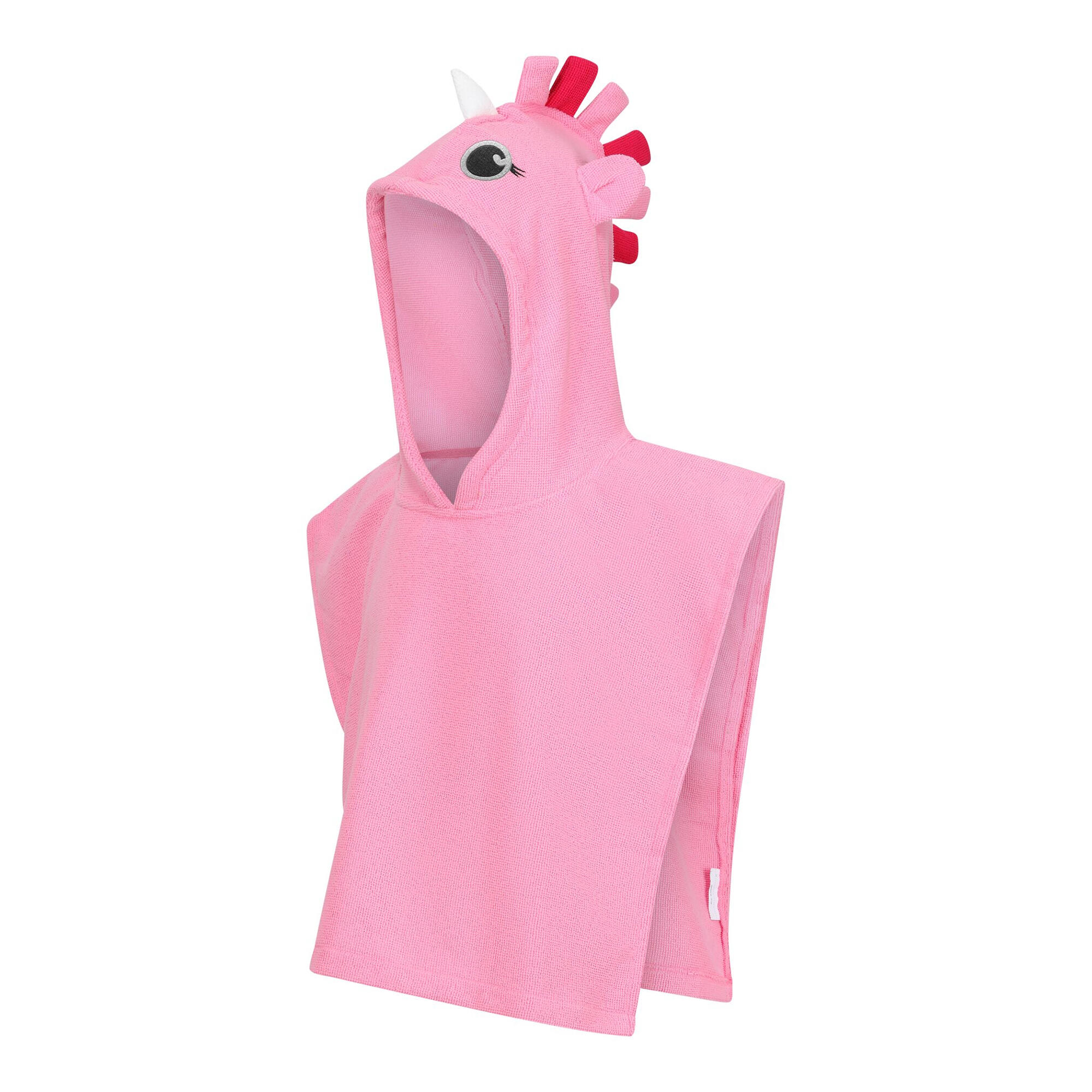 Childrens/Kids Luna The Unicorn Hooded Towel (Sweet Pink) 3/5