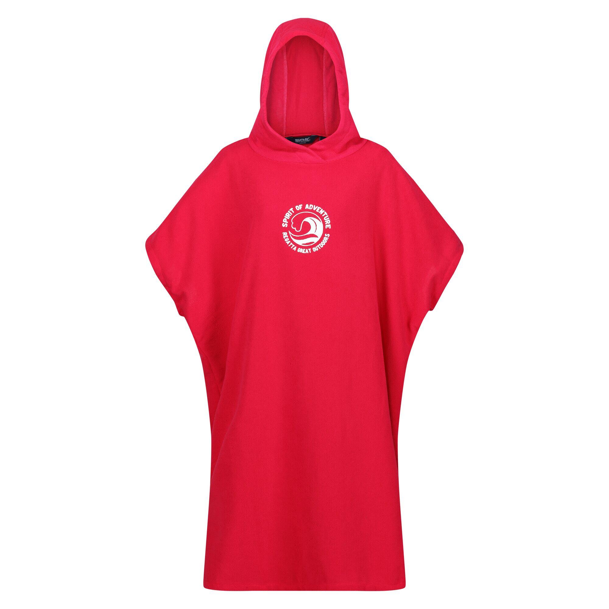 Regatta - Poncho De Bain Motif/style Razdemarée Adulte (rose Fluo) - Serviette - Rose - 38 S - Decathlon