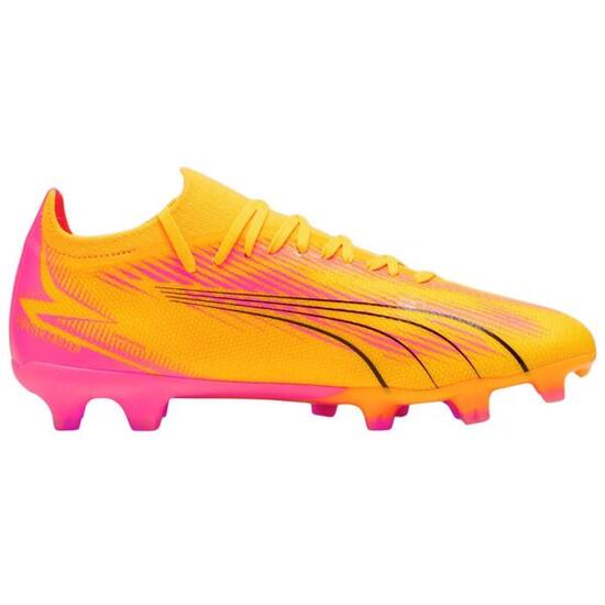 Botas de Fútbol Ultra Match FG/AG para Hombre Naranja, Rosa